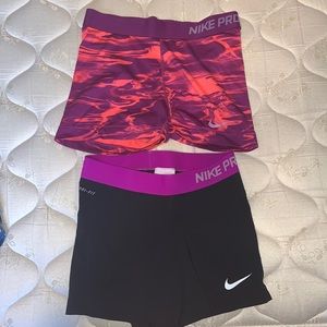 NOT FOR SALE Two Nike pro spandex size medium